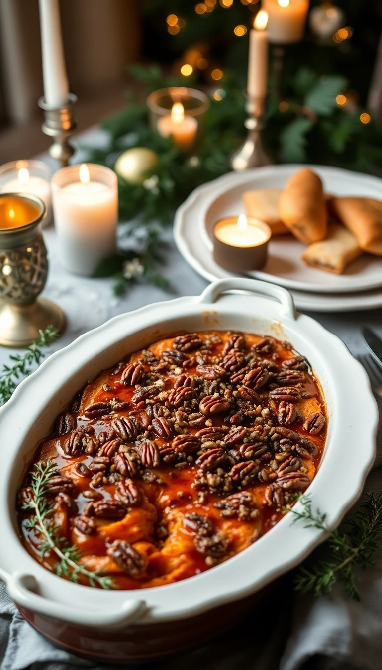 11 Vegan Sweet Potato Casserole Recipes That Even Meat Lovers Will Devour! - 9. Vegan Sweet Potato Casserole with Maple-Bourbon Glaze