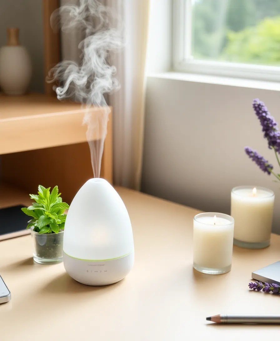 15 Green Workspace Ideas That Boost Productivity (And Look Amazing Too!) - 10. Aromatic Enhancements