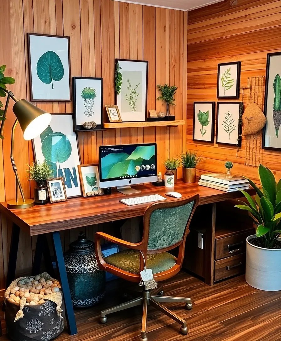 15 Green Workspace Ideas That Boost Productivity (And Look Amazing Too!) - 14. Nature-Inspired Themes