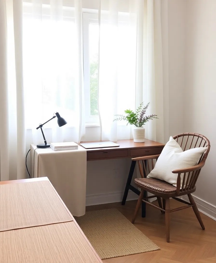 15 Green Workspace Ideas That Boost Productivity (And Look Amazing Too!) - 5. Natural Textiles