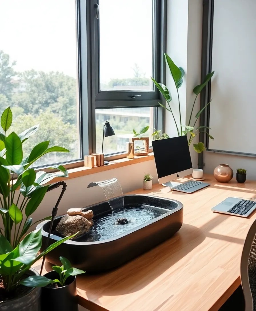 15 Green Workspace Ideas That Boost Productivity (And Look Amazing Too!) - 7. Biophilic Design Elements