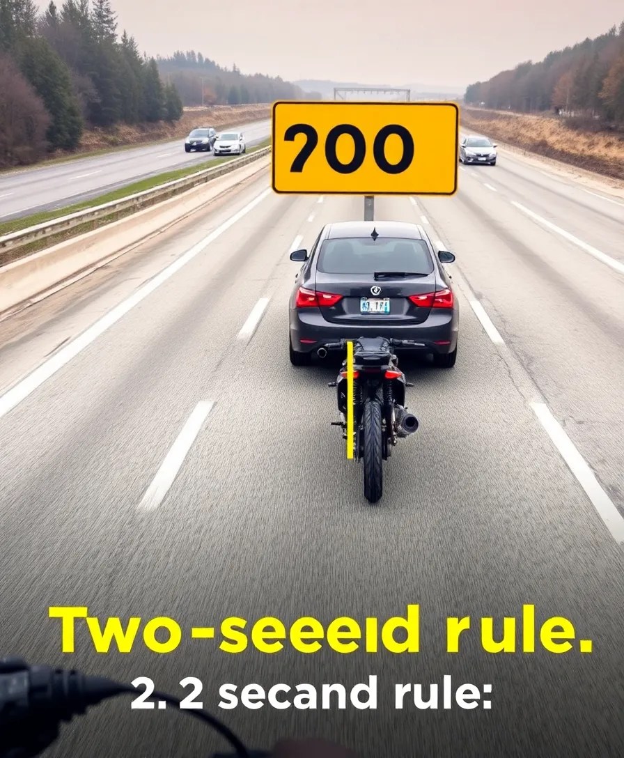 19 Brilliant Accident Prevention Tips That Every Motorcyclist Needs to Know (Don’t Miss #6!) - 8. Keep a Safe Following Distance