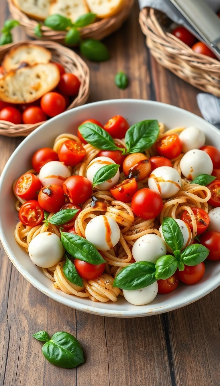 25 Quick Weeknight Recipes That Will Change Your Dinner Game Forever! - 4. Caprese Pasta Salad