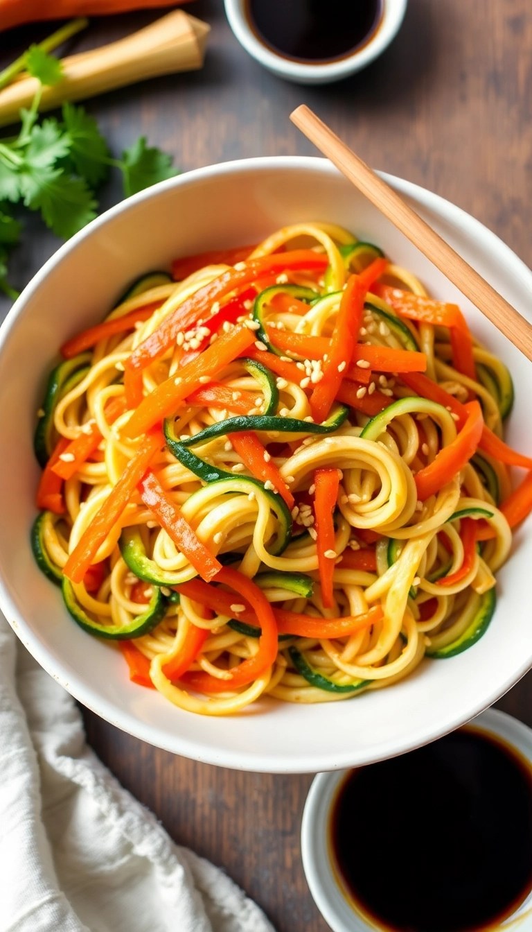 25 Quick Weeknight Recipes That Will Change Your Dinner Game Forever! - 8. Zucchini Noodle Stir-Fry