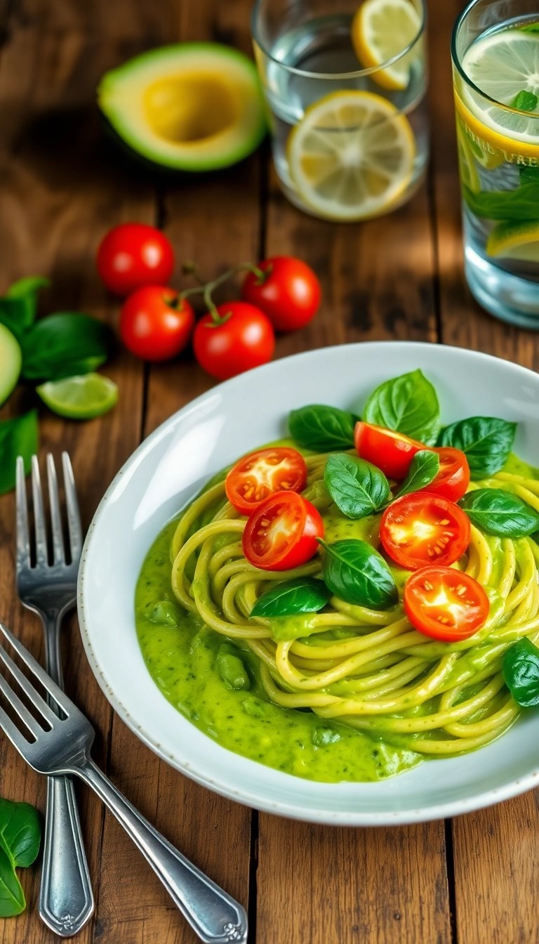 10 Healthy Weeknight Recipes That Taste Like Heaven (and Won't Ruin Your Diet!) - 4. Creamy Avocado Pasta