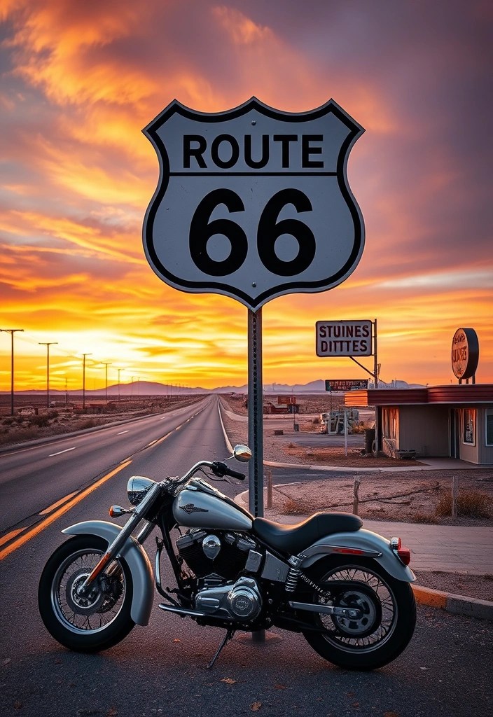 10 Unforgettable Motorcycle Adventures That Will Ignite Your Wanderlust! - 3. Route 66, USA