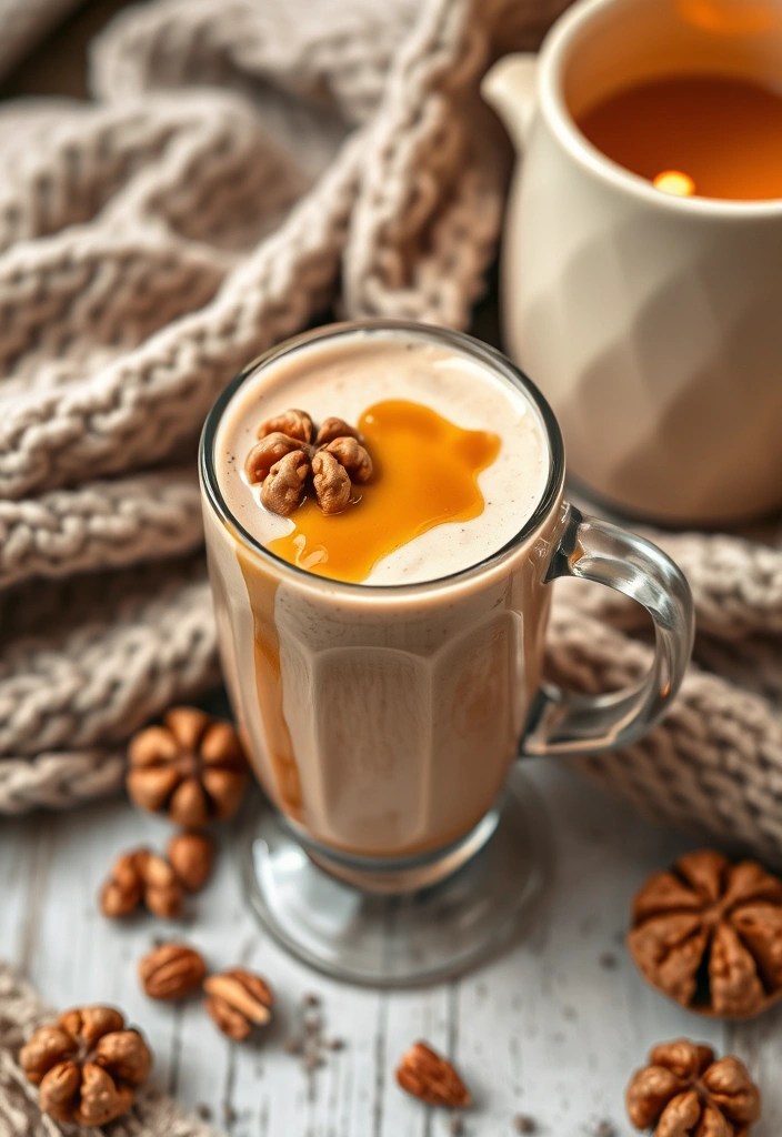 14 Cozy Seasonal Juice Recipes to Warm You Up This Winter - 12. Maple and Walnut Smoothie