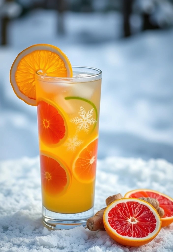 14 Cozy Seasonal Juice Recipes to Warm You Up This Winter - 2. Citrus Ginger Zing