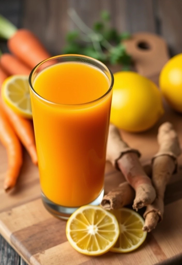 14 Cozy Seasonal Juice Recipes to Warm You Up This Winter - 3. Carrot and Turmeric Bliss