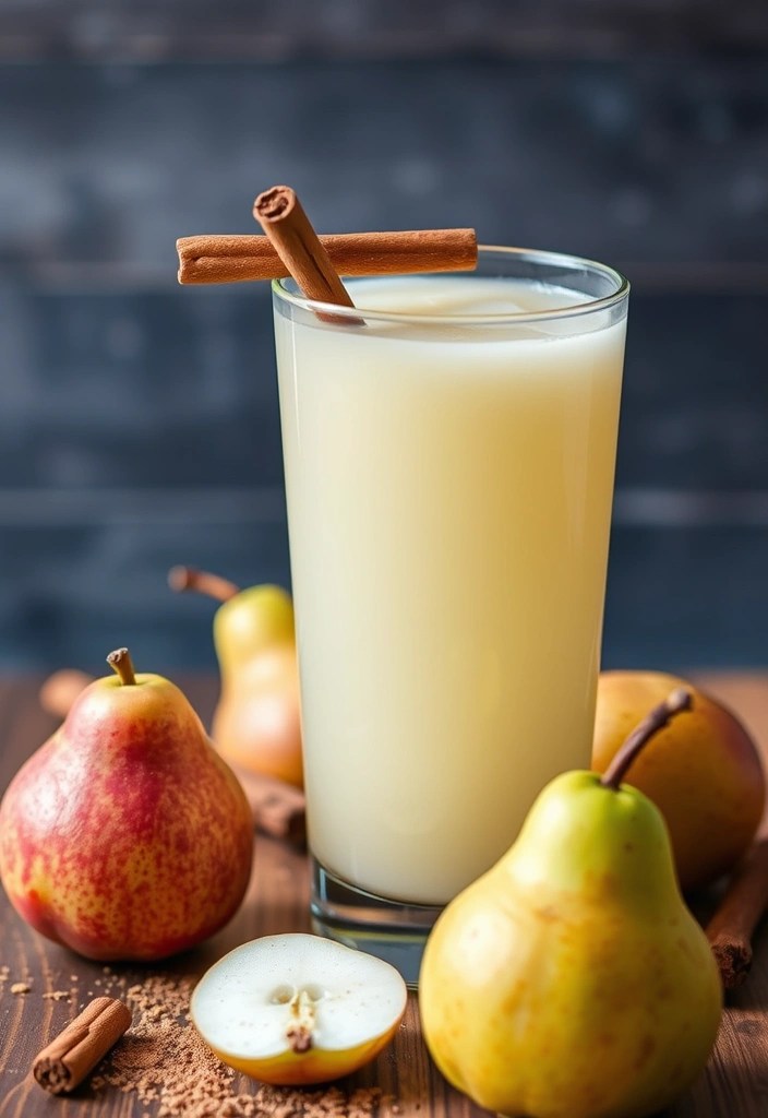 14 Cozy Seasonal Juice Recipes to Warm You Up This Winter - 6. Pear and Cinnamon Delight