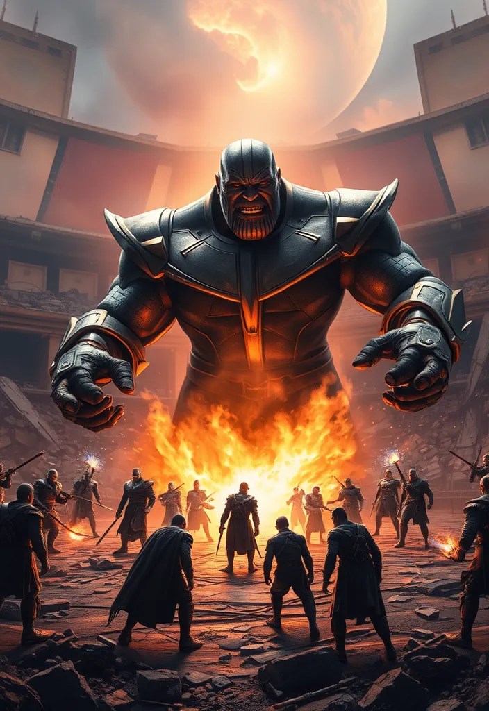 20 Amazing Thanos & Squid Game Mashups That Will Blow Your Mind! Number 15 is Unbelievable! - 8. The Final Showdown