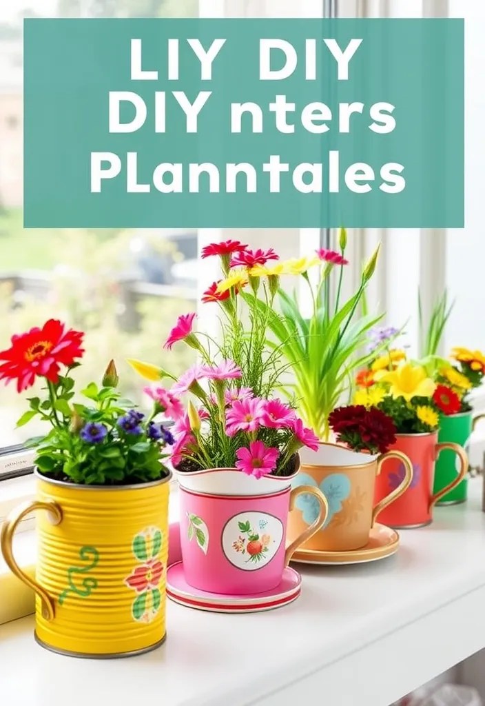 20 Colorful Home Decor Ideas That Will Brighten Up Your Space. Number 11 is a Game Changer! - 10. Fun DIY Planters