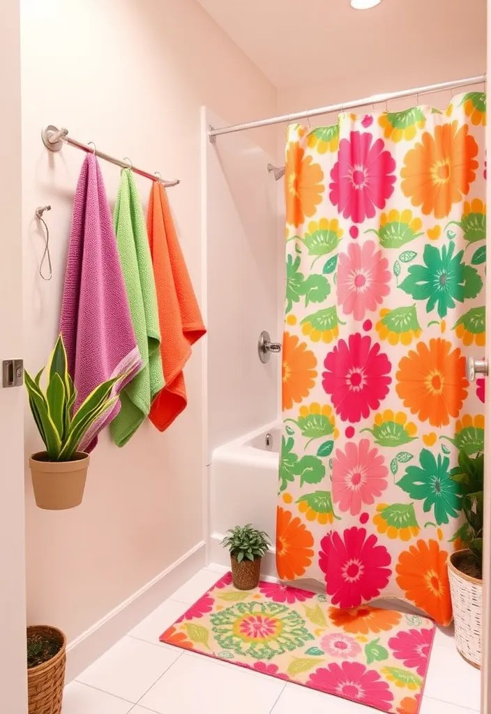 20 Colorful Home Decor Ideas That Will Brighten Up Your Space. Number 11 is a Game Changer! - 13. Bright Bathroom Accessories