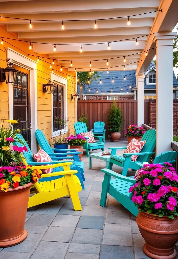 20 Colorful Home Decor Ideas That Will Brighten Up Your Space. Number 11 is a Game Changer! - 17. Playful Outdoor Decor