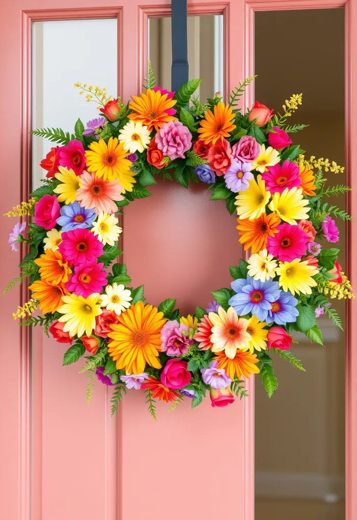 20 Colorful Home Decor Ideas That Will Brighten Up Your Space. Number 11 is a Game Changer! - 20. Colorful Seasonal Wreaths