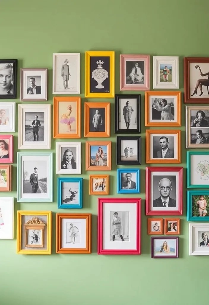 20 Colorful Home Decor Ideas That Will Brighten Up Your Space. Number 11 is a Game Changer! - 5. Colorful Gallery Wall