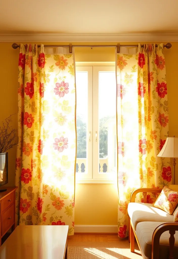 20 Colorful Home Decor Ideas That Will Brighten Up Your Space. Number 11 is a Game Changer! - 6. Bright Curtains