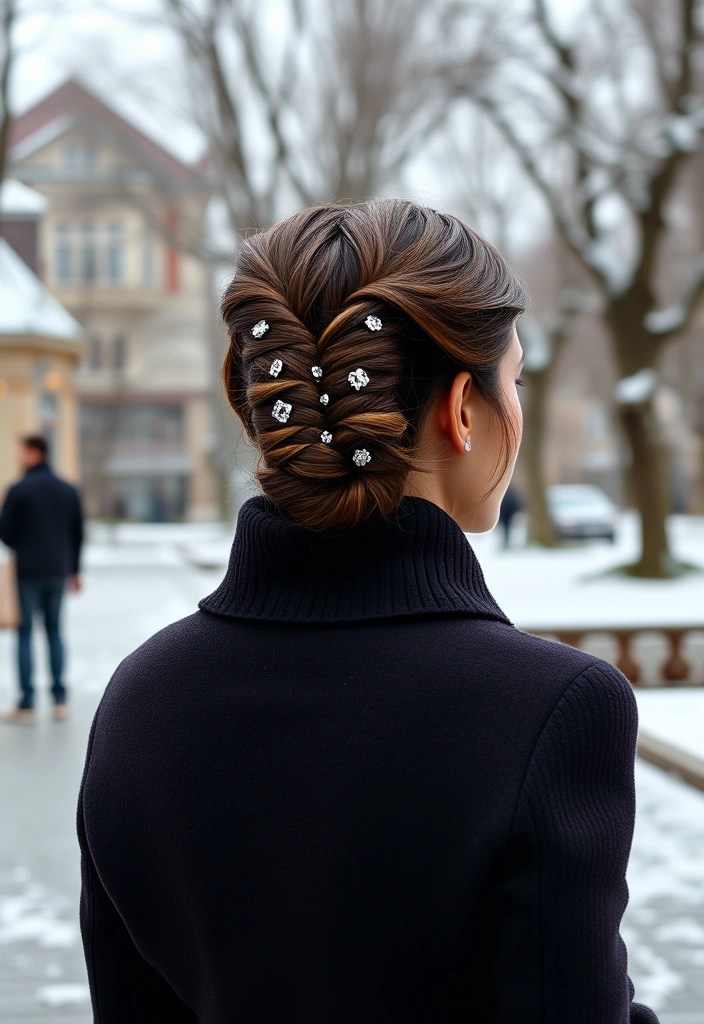 20 Easy Winter Braids You Can Master in Less Than 10 Minutes That You'll Definitely Love - 7. Braided Bun