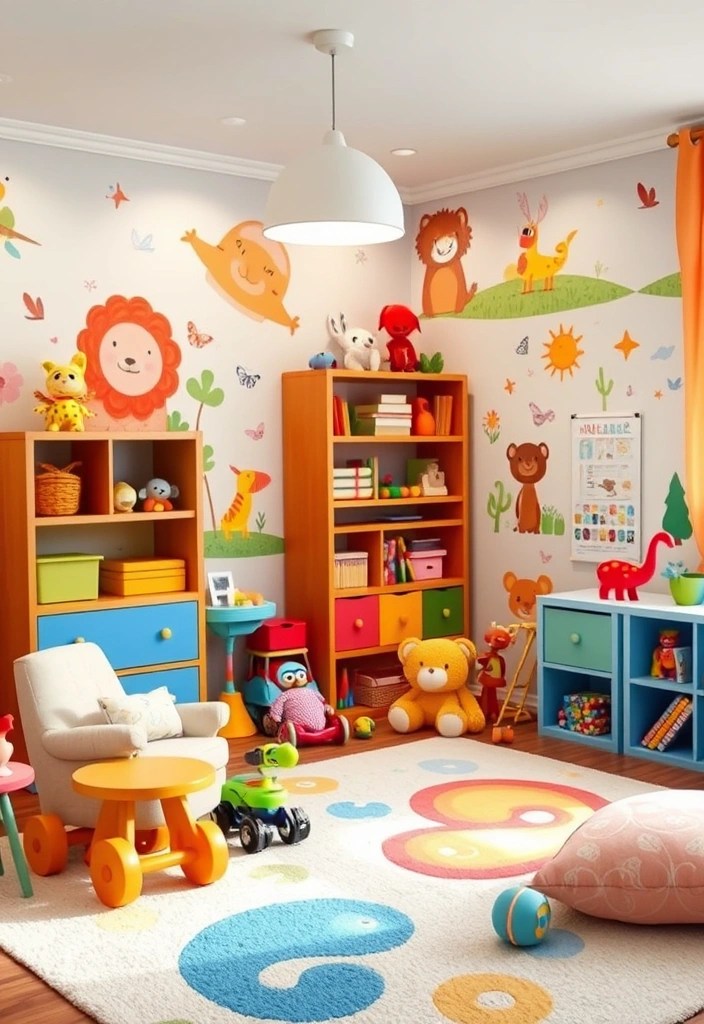 21 Stunning Colorful Wall Art Ideas That Will Impress Your Guests - 18. Whimsical Animal Art