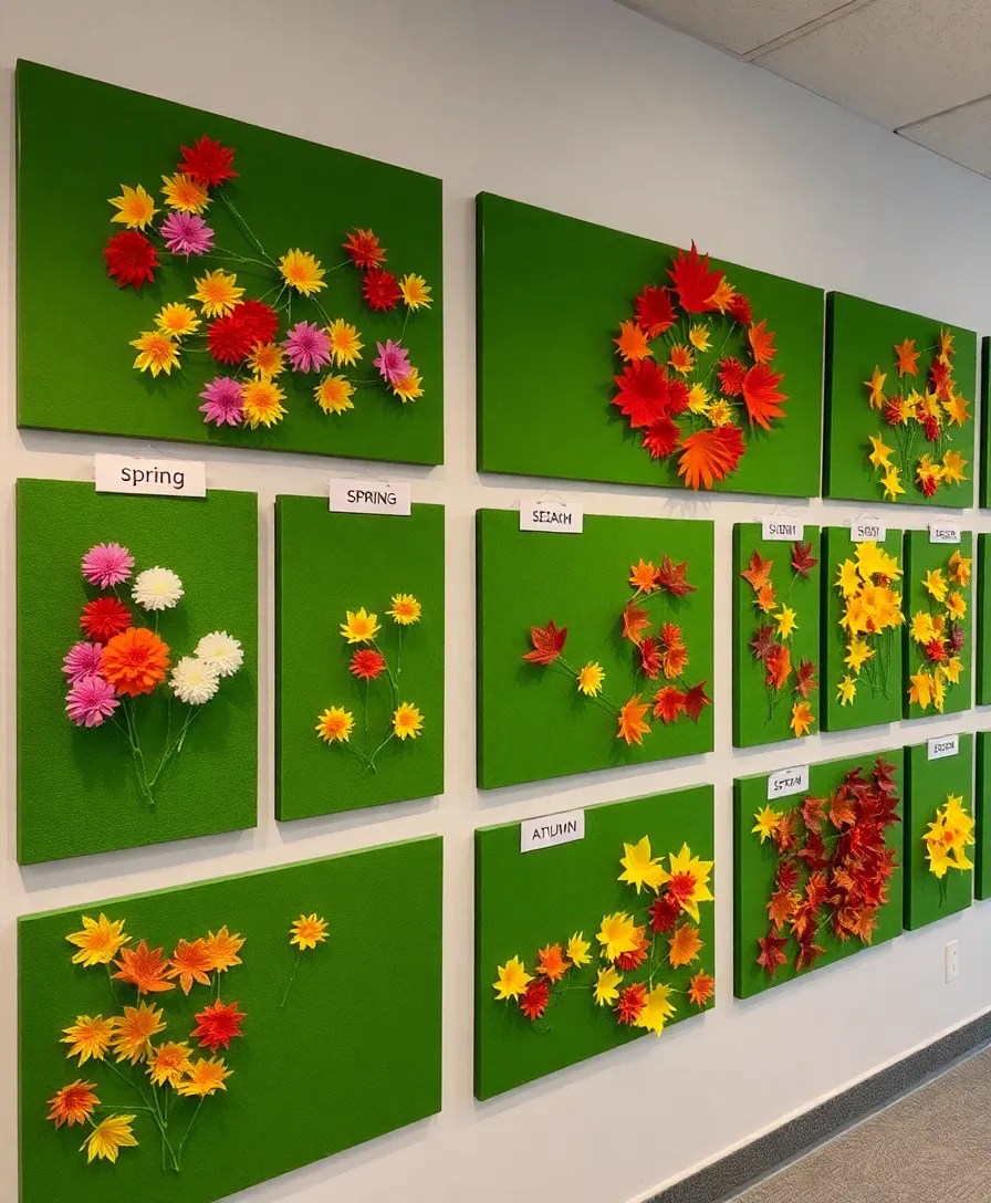 22 Unique Green Boards Wall Art Ideas That Will Make You Go 'Wow!' (#14 Is a Show-Stopper!) - 15. Seasonal Green Board Displays