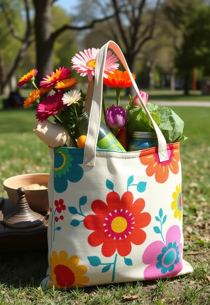 25 DIY Handmade Gifts for Dzień Babci i Dziadka That They'll Cherish Forever! - 13. Handmade Tote Bag