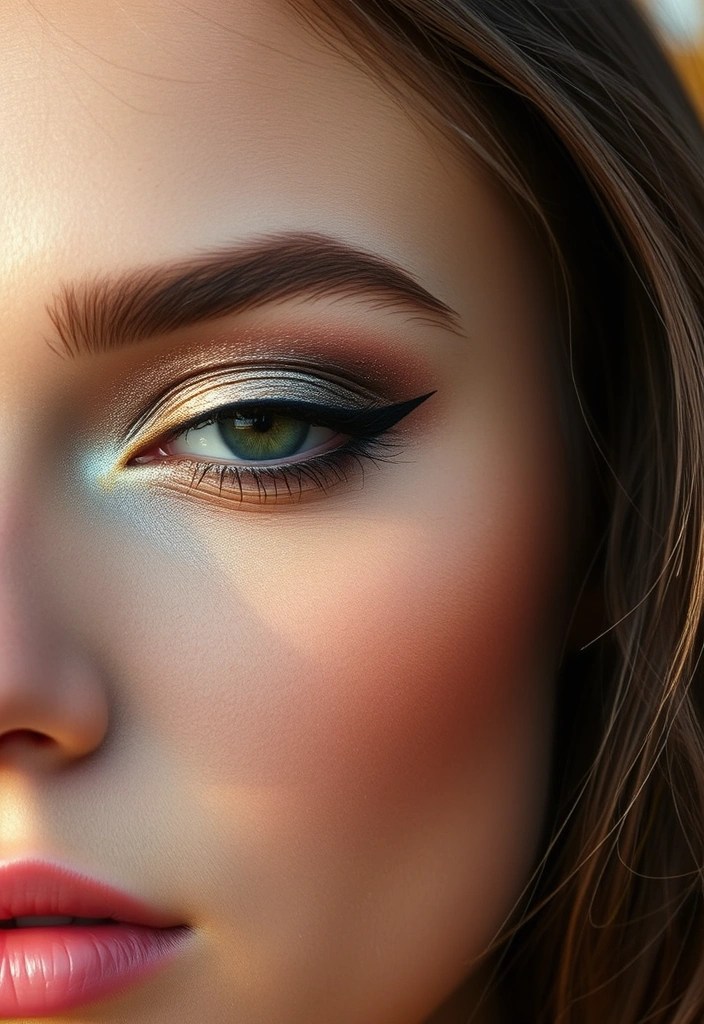 10 Autumn 2024 Makeup Trends That Will Flatter Every Skin Tone (Wait Until You See #5!) - 5. Metallic Accents (Wait Until You See This!)