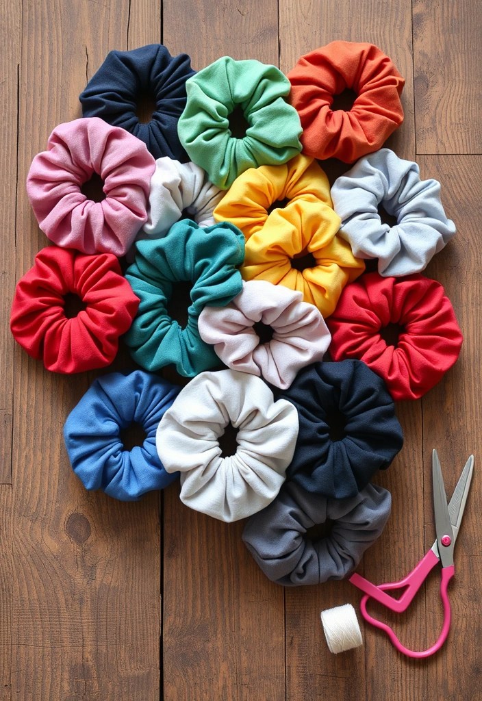 10 Incredible Hairstyles Using Everyday Items That Will Transform Your Look Instantly! - 6. T-shirt Hair Scrunchies