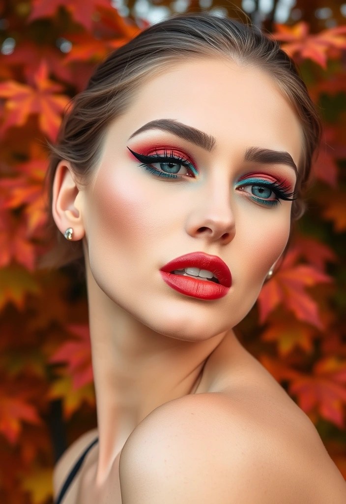 10 Must-Try Autumn 2024 Makeup Trends That Flatter Every Skin Tone! - 8. Colorful Eyeliner