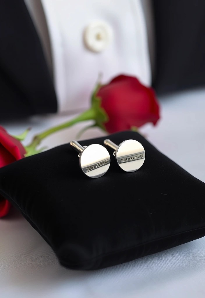 10 Romantic Valentine’s Day Gifts for Him That'll Make His Heart Skip a Beat! - 2. Engraved Cufflinks