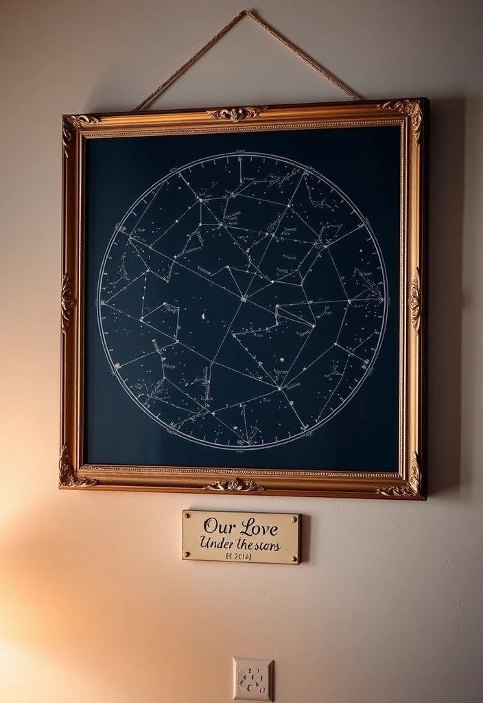 10 Romantic Valentine’s Day Gifts for Him That'll Make His Heart Skip a Beat! - 5. Custom Star Map