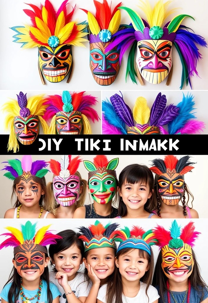 12 Fun Waitangi Day Crafts for Kids That’ll Spark Their Creativity (You’ll Love #5!) - 9. DIY Tiki Masks