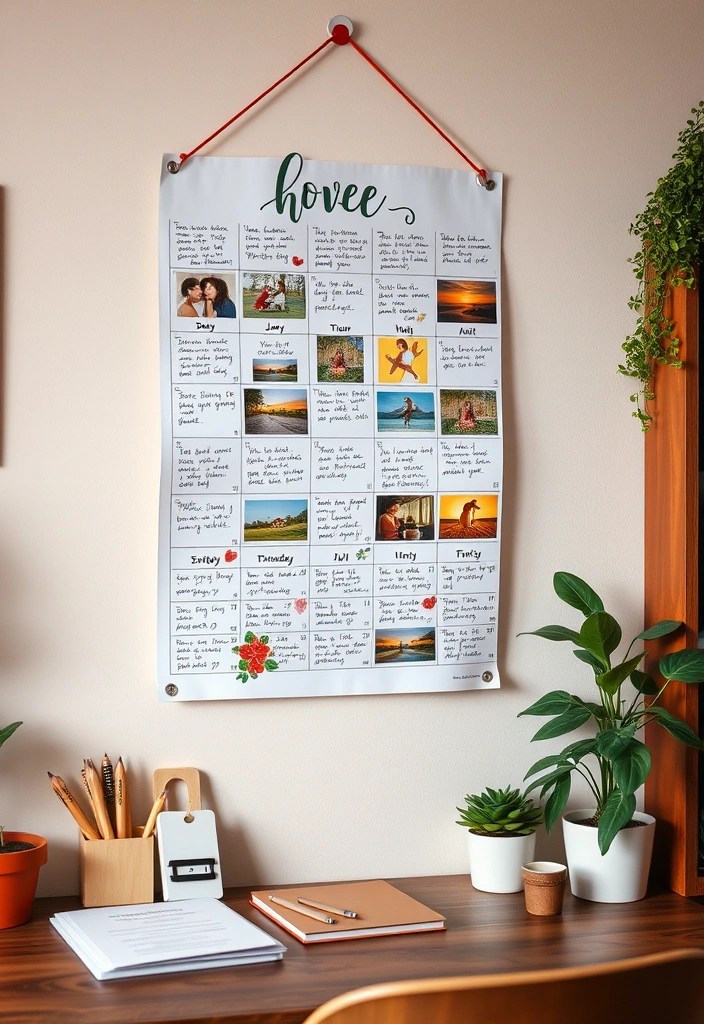 15 Handmade Gifts That Will Melt Your Valentine’s Heart (You Won't Believe #8!) - 9. Personalized Calendar