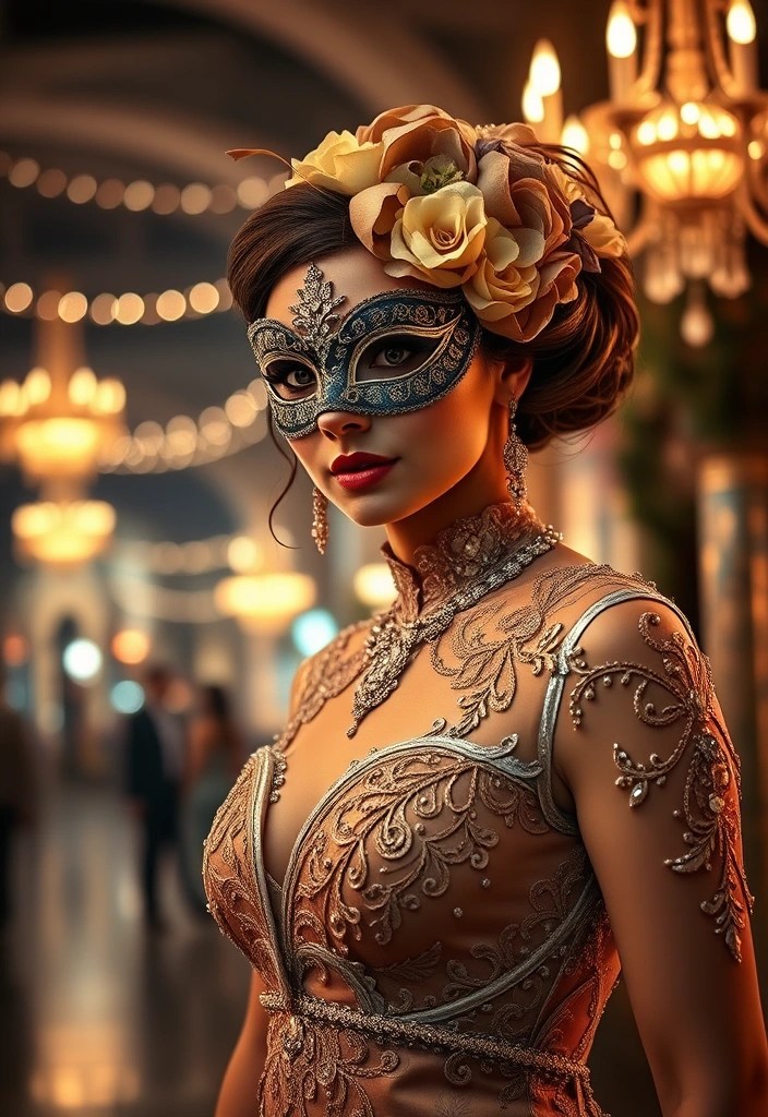 20 Must-See Carnaval Costumes for 2025 That'll Steal the Show! - 4. Masquerade Glam
