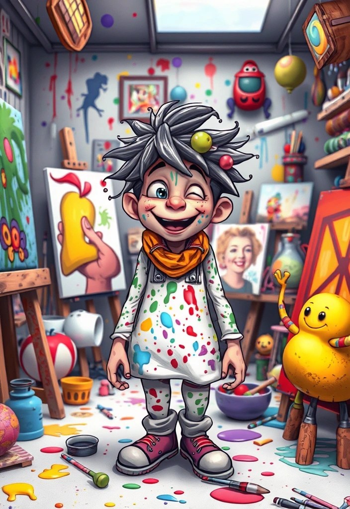 20 Unique Personality Traits for Your OCs That Will Make Them Unforgettable – Number 5 Will Truly Surprise You! - 6. The Whimsical Artist