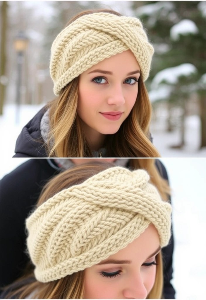 21 Irresistible Free Knitting Patterns You’ll Want to Try Right Now! - 19. Knitted Headband with a Twist