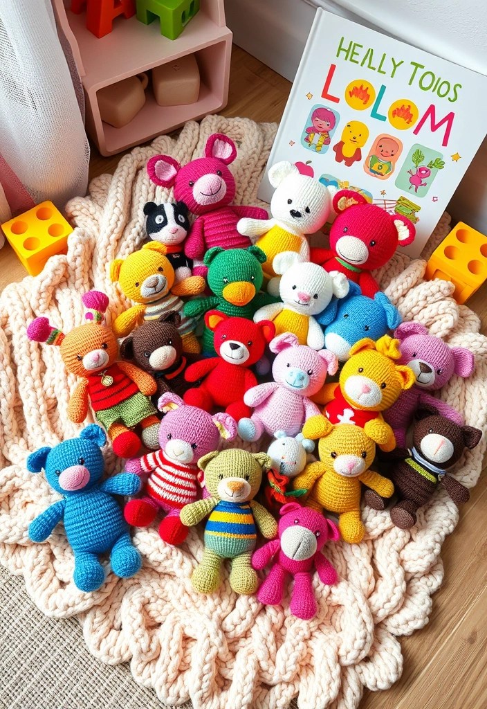 21 Irresistible Free Knitting Patterns You’ll Want to Try Right Now! - 6. Family-Friendly Knit Toys
