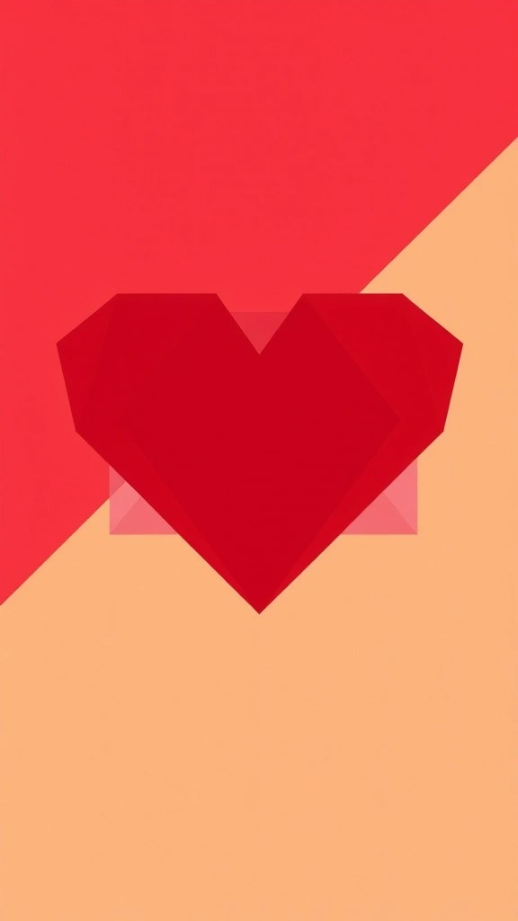 21 Stunning Valentine's Day Wallpapers to Set the Perfect Mood for Love – Number 11 Will Amaze You! - 14. Geometric Love