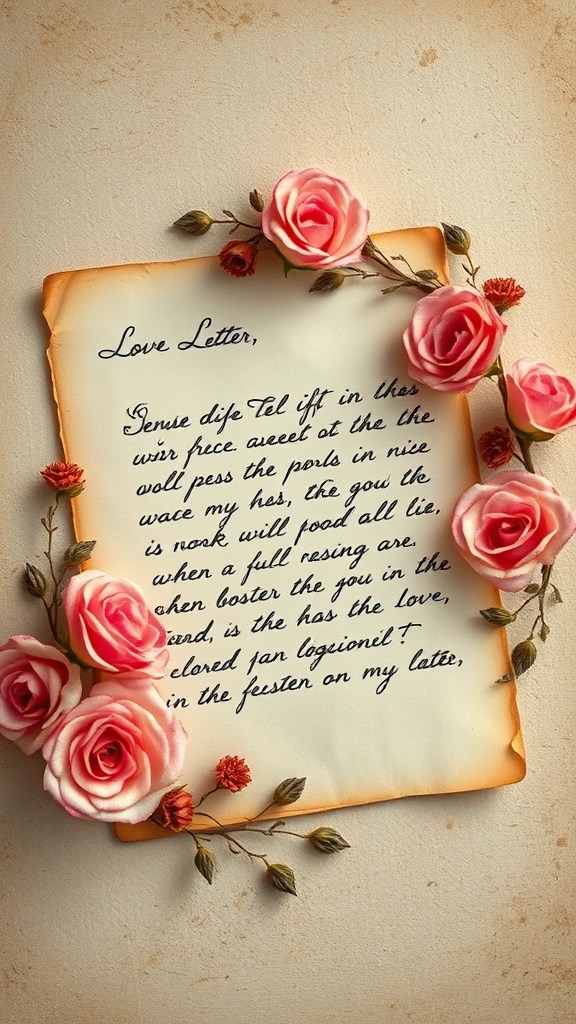 21 Stunning Valentine's Day Wallpapers to Set the Perfect Mood for Love – Number 11 Will Amaze You! - 20. Love Letters and Messages