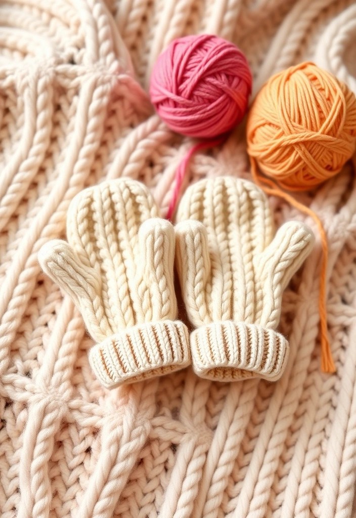 23 Adorable Free Knitting Patterns for Babies That Will Melt Your Heart! - 13. Sweet Little Mittens