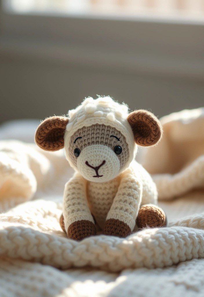 23 Adorable Free Knitting Patterns for Babies That Will Melt Your Heart! - 17. Cuddly Sheep Toy