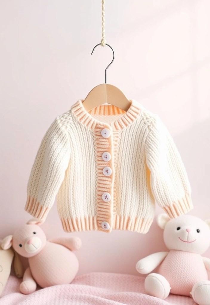 23 Adorable Free Knitting Patterns for Babies That Will Melt Your Heart! - 8. Soft Baby Cardigan
