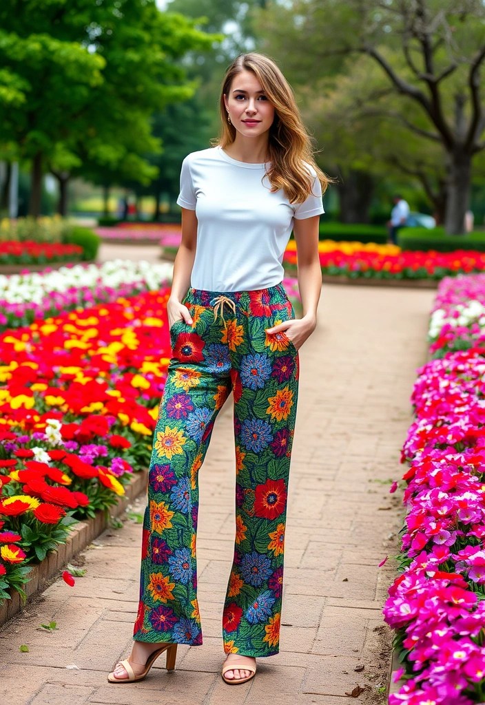 25 Casual Outfit Ideas That Will Elevate Your Street Style Game (You Won't Believe #12!) - 11. Playful Prints: Patterned Pants