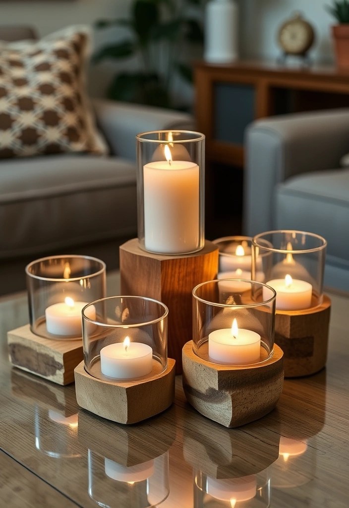 25 Unique DIY Home Decor Projects That'll Make Your Living Room Pop! - 10. DIY Candle Holders