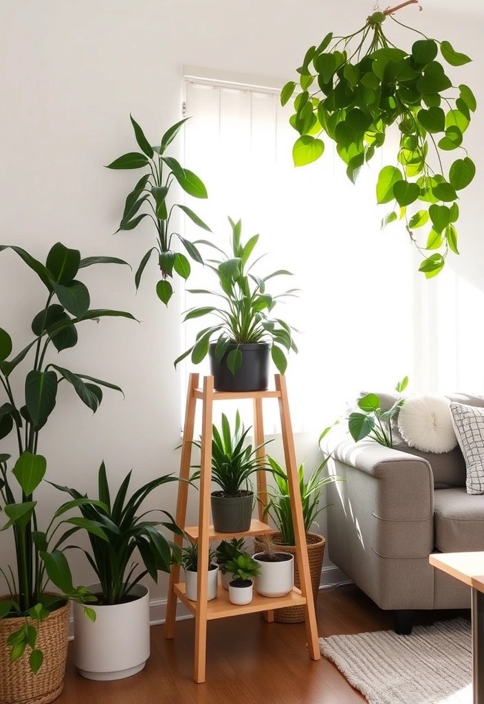 25 Unique DIY Home Decor Projects That'll Make Your Living Room Pop! - 16. DIY Plant Stand