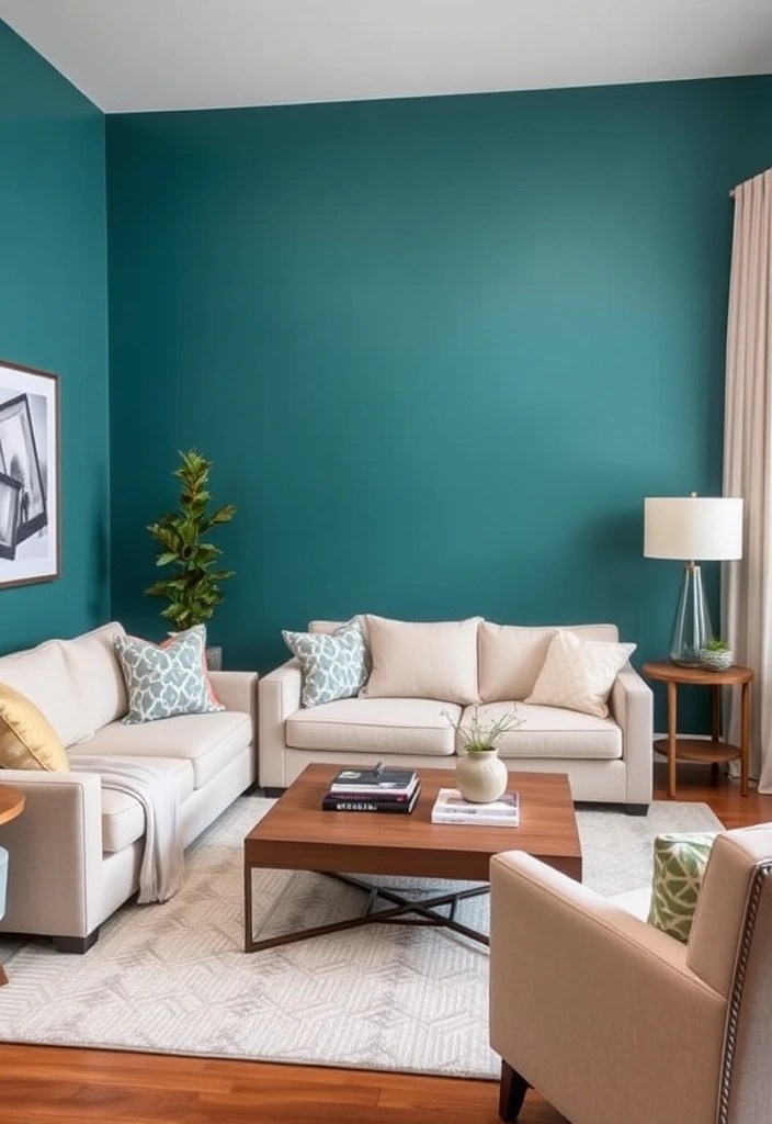 25 Unique DIY Home Decor Projects That'll Make Your Living Room Pop! - 6. Painted Accent Wall