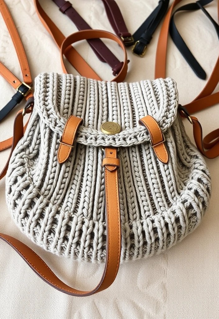 Unlock the Secrets to a Chic Japanese Knitted Bag with This Simple DIY Guide! - Adding Straps: Choose Your Style