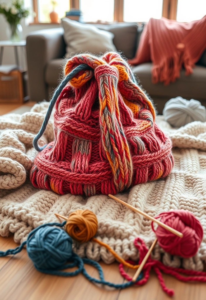 Unlock the Secrets to a Chic Japanese Knitted Bag with This Simple DIY Guide! - Knitting the Body of the Bag