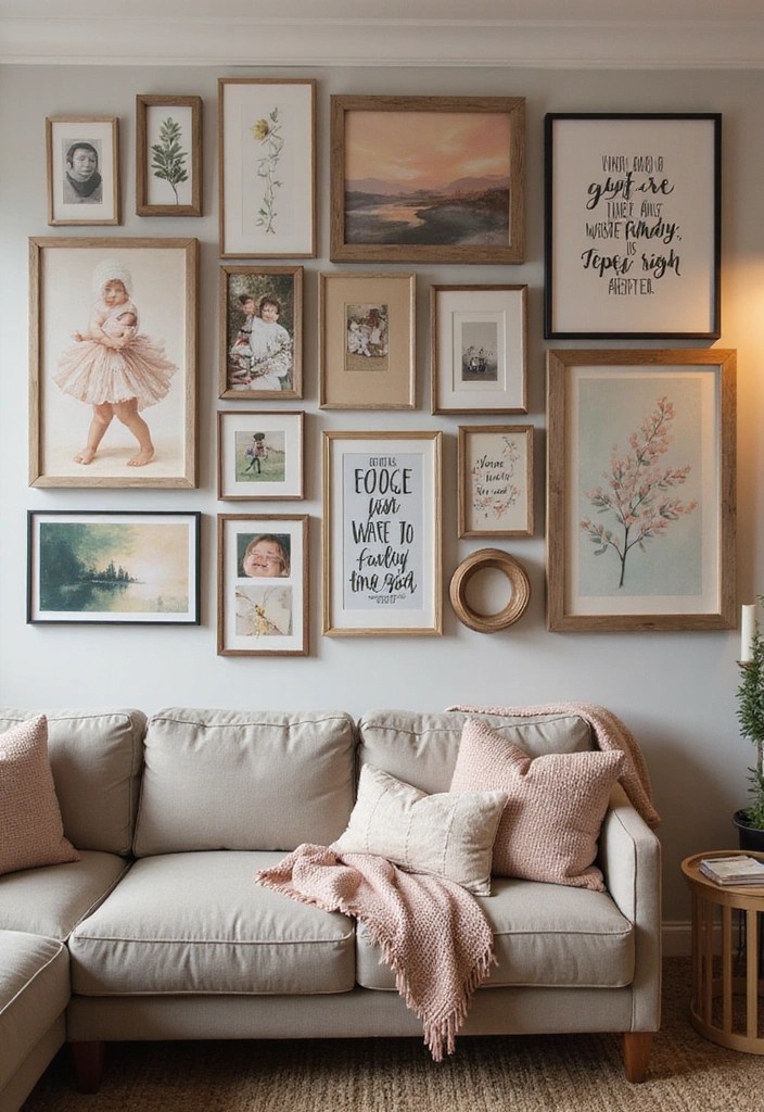 15 Trendy Cozy Living Room Decor Hacks That Will Make You Want to Curl Up on Your Couch! - 4. Statement Wall Art for Personality