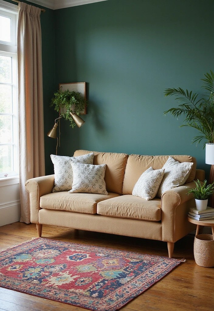 15 Trendy Cozy Living Room Decor Hacks That Will Make You Want to Curl Up on Your Couch! - 5. Use of Color and Pattern to Create Depth