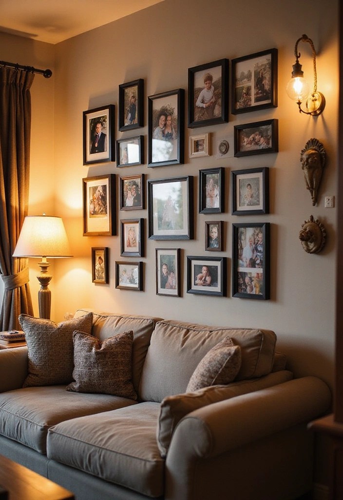 15 Trendy Cozy Living Room Decor Hacks That Will Make You Want to Curl Up on Your Couch! - 6. Personal Touches with Family Photos